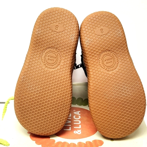 Navy Blue Suede Leather Zippered Boots by Livie & Luca - Picture 6 of 8